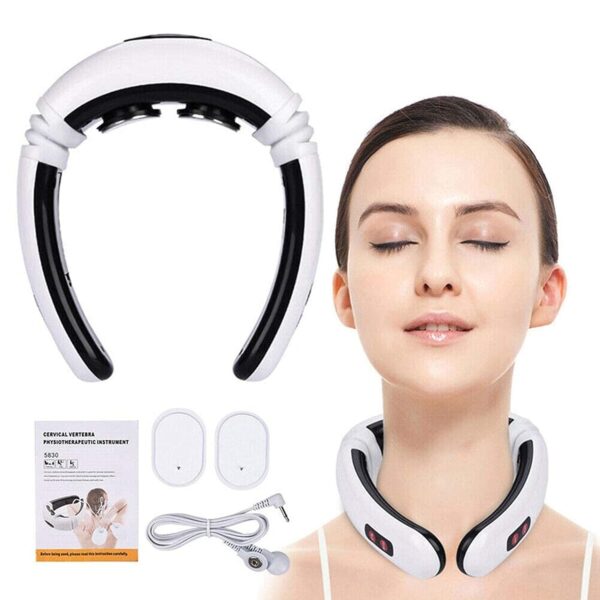 Electric Neck Massager by Figure Fine offering deep tissue pain relief for cervical vertebrae.