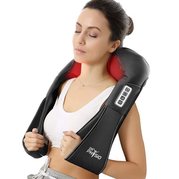 Image of the Shiatsu Shoulder and Neck Massage Machine by Figure Fine, designed to provide deep tissue massage for shoulder and neck pain relief with adjustable intensity settings.