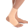 Figure Fine Ankle Support providing compression and warmth to alleviate ankle pain and inflammation.