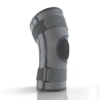 A high-quality knee brace from Figure Fine, designed for controlled compression and lateral support, featuring a front opening for easy application and removal.