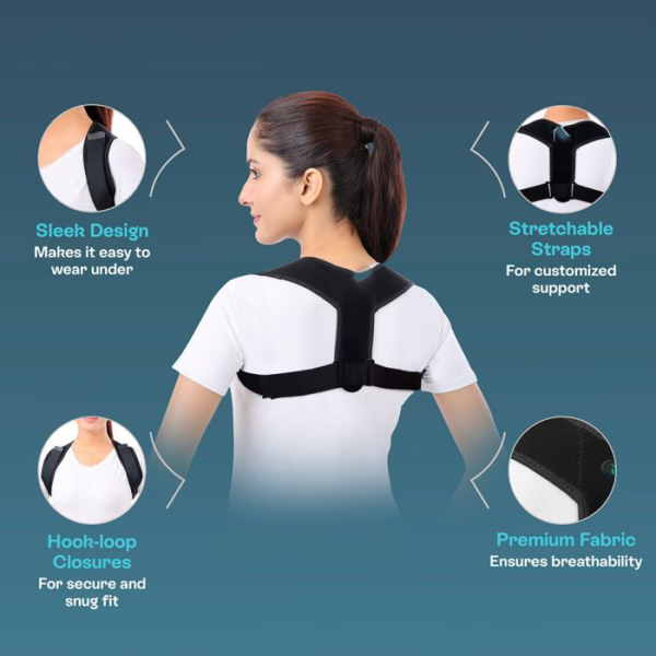 Sleek Posture Corrector - Scientifically designed for discreet posture improvement.