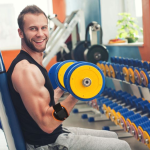 A sleek, black forearm band designed to support muscles and tendons during sports activities, featuring a gel pad for cushioning and pressure distribution.