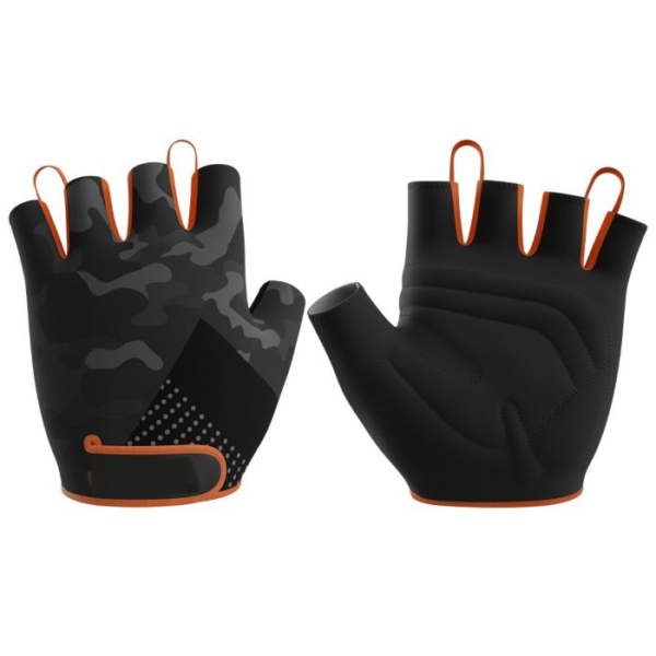 Figure Fine Gym Gloves - Black and Gray Workout Gloves